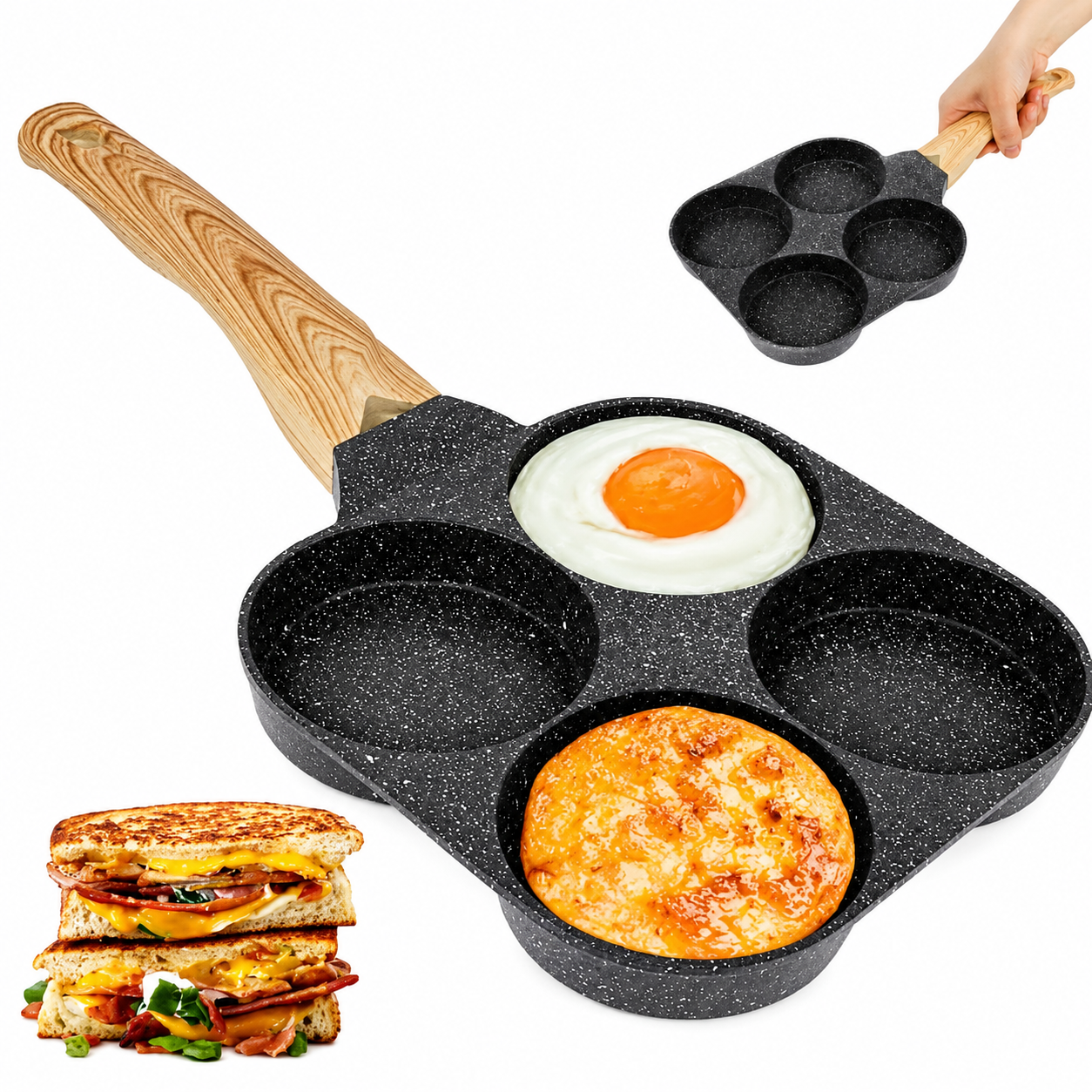 CACEROLAS PARA HUEVOS PARRILLA PLANCHA