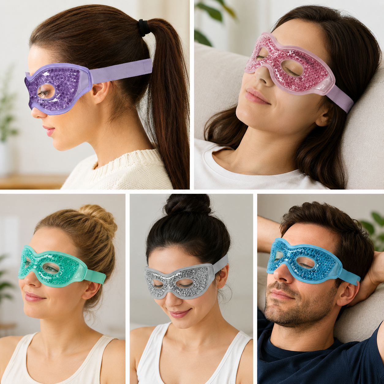 MASCARILLA DE GEL REFRESCANTE PARA OJOS