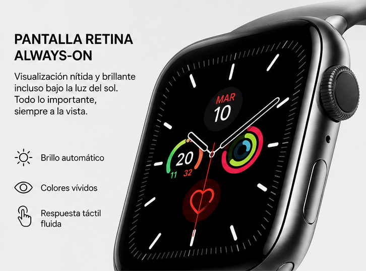 RELOJ INTELIGENTE SMARTWATCH T500 DOBLE