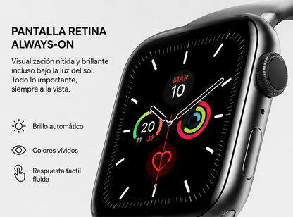 RELOJ INTELIGENTE SMARTWATCH T500 DOBLE