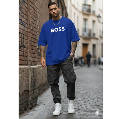 CAMISETA OVERSIZE AZUL