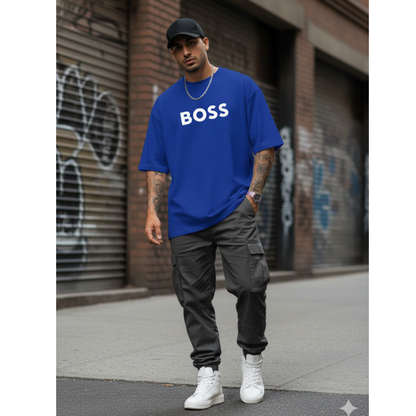 CAMISETA OVERSIZE AZUL